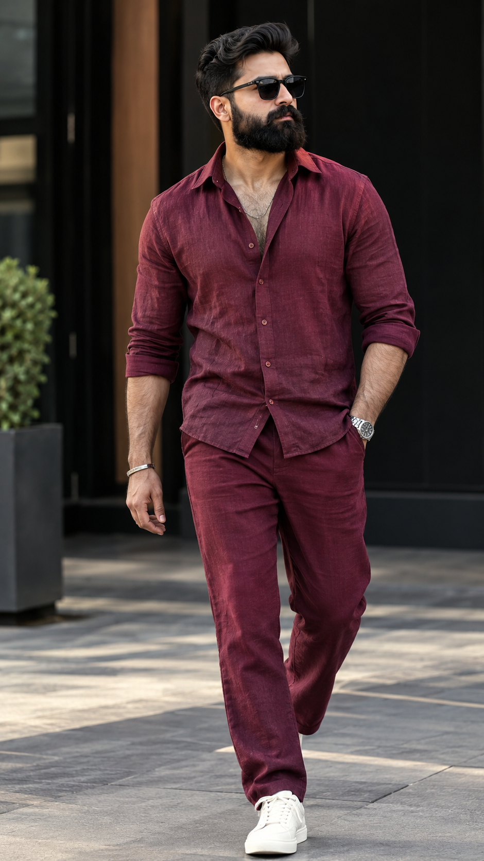 Premium Men's Linen Shirt & Pant Set