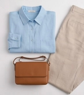 Dusty Blue Linen Co-ord Set