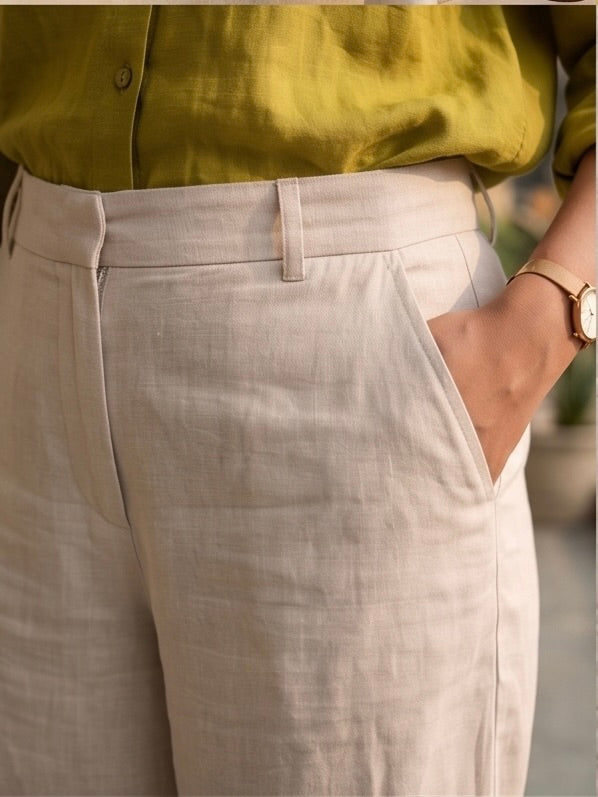 Olive Linen Co-ord Set